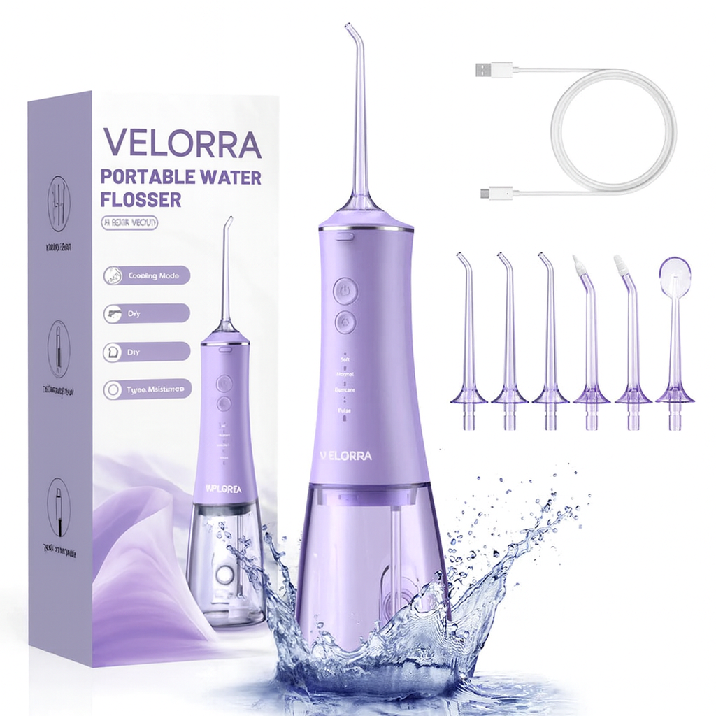 HydroGlow™ by Velorra – Advanced Dental Water Flosser